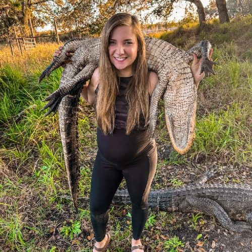 Hannah with Gator Hannah with Gator